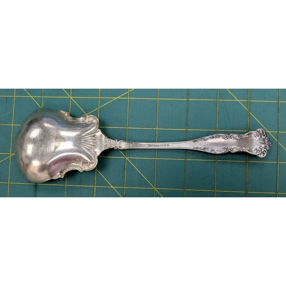 Vintage WM Rogers & Sons AA Silver Plate Serving Spoon 8.5